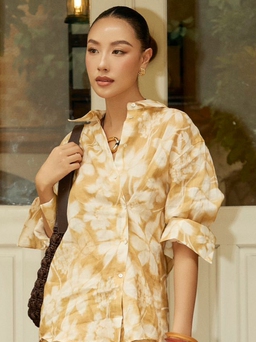 Đi làm đi chơi đều đẹp với cặp đôi áo và chân váy dài