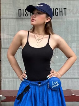 Phong cách năng động với quần dáng bí ngô