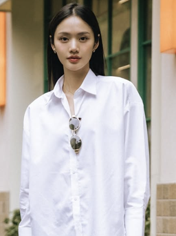 Chuẩn quý cô thanh lịch nhờ diện áo sơ mi trắng