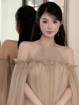 Đầm yếm trễ vai, 'vũ khí' tôn dáng cho bờ vai mảnh mai