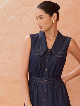 Váy denim, điểm nhấn trang nhã cho phong cách mùa này