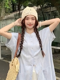 Phá vỡ giới hạn với phong cách váy ngoài quần cá tính