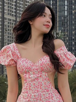 Phong cách nàng thơ dịu dàng với váy hoa nhí