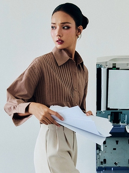 Đẹp bất bại với bộ ba váy dài, quần ống rộng và giày cao gót