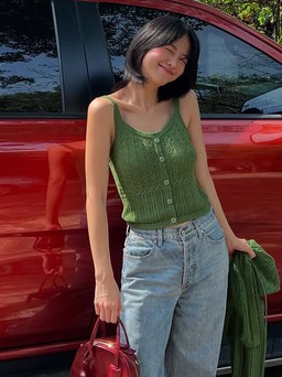 Đơn giản nhưng vẫn cuốn hút với áo hai dây