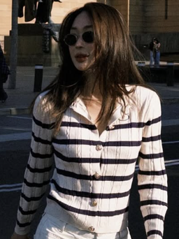 Áo kẻ ngang 'cứ mặc là đẹp' cho mọi hoàn cảnh