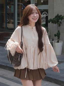 Ngọt lịm ngày thu với áo babydoll và chân váy