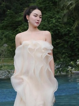 Trang phục vải tuyn bồng bềnh, tạo vẻ kiêu sa cho người mặc