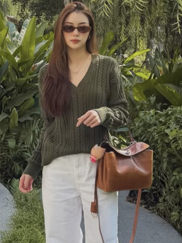 Quần trắng, món đồ cơ bản giúp tổng thể trang phục sáng bừng