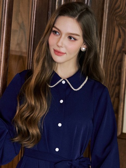 Váy sơ mi thắt eo đơn giản mà đẹp xuất sắc