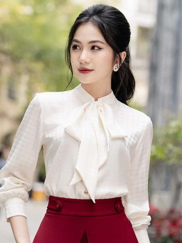 Biến hóa đa phong cách cùng xu hướng trang phục thắt nơ