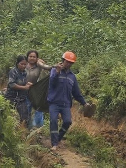 Khai thác keo dưới đường dây điện cao thế, 2 người nhập viện cấp cứu