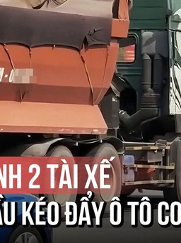 Lộ diện danh tính 2 tài xế trong vụ xe đầu kéo đẩy ô tô con