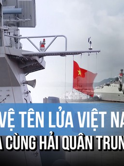 Tàu hộ vệ tên lửa 015-Trần Hưng Đạo, 012-Lý Thái Tổ tuần tra cùng Hải quân Trung Quốc