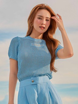 'Giải nhiệt' mùa hè cùng trang phục xanh nước biển