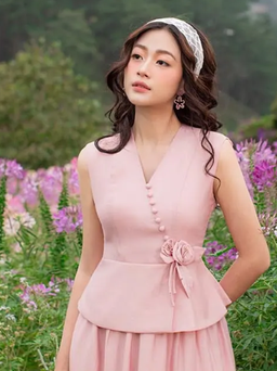 Áo peplum nâng cấp phong thái sang trọng