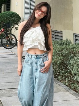 Quần jeans ống rộng mang đến vẻ ngoài tự tin và năng động cho nàng