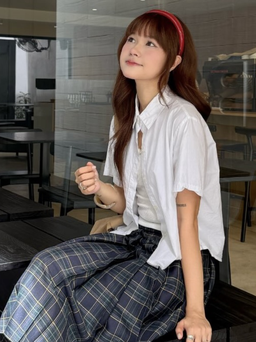 Yêu từ cái nhìn đầu tiên với chân váy ca rô cổ điển