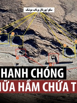 Iran chỉ mất vài giờ để khôi phục các hầm chứa tên lửa, UAV