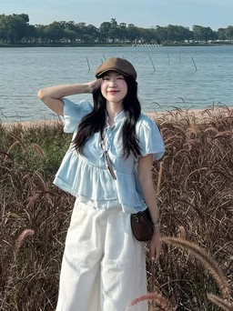 Xua tan cái nắng ngày hè với những kiểu áo gam màu xanh mát lạnh