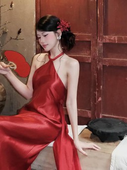 Váy satin tối giản, mang phong cách sang trọng thầm lặng