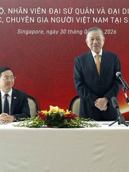 Tổng Bí thư, Chủ tịch nước Tô Lâm gặp cộng đồng người Việt Nam tại Singapore