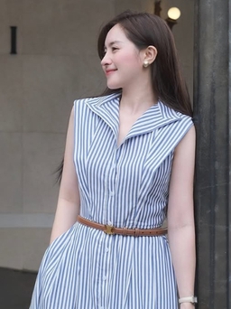 Chẳng sợ ngày bận rộn khi đã có đầm sơ mi thanh lịch