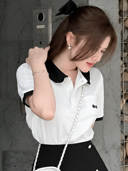 Ghi điểm năng động nhờ bộ đôi áo polo cùng chân váy tennis