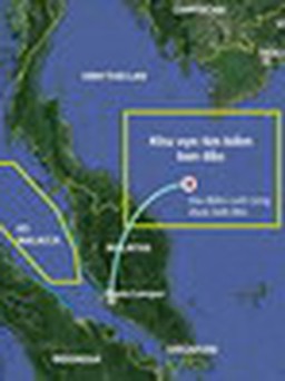 Máy bay mất tích bị nghi bay ngược về eo biển Malacca