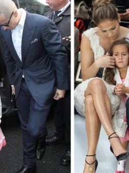 Con gái 4 tuổi của Jennifer Lopez diện túi "ngàn đô" đi sự kiện
