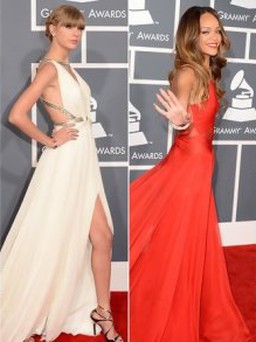 Sao kín đáo vẫn "hút mắt" trên thảm đỏ Grammy 2013