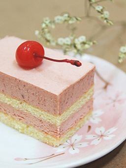 Bánh mousse đậu đỏ cho xuân thêm rực rỡ