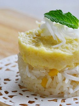 Ngọt béo xôi dừa sầu riêng