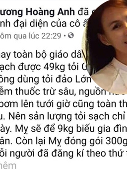 Đề nghị xử lý Facebooker Lương Hoàng Anh tung tin 'tỏi Lý Sơn nhiễm thuốc trừ sâu'