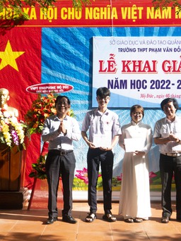 Trường THPT Phạm Văn Đồng, Quảng Ngãi: Khai giảng năm học mới