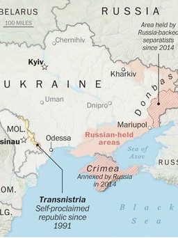 Moldova phản ứng sau ý đồ mới của chỉ huy Nga về vùng ly khai Transnistria