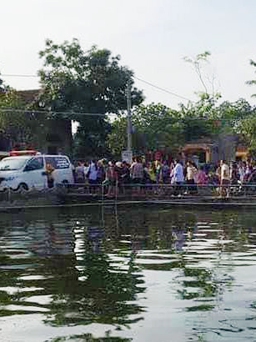 Hưng Yên: Chơi trò bắt vịt dưới ao, nhóm thanh niên phát hiện bé gái bị đuối nước