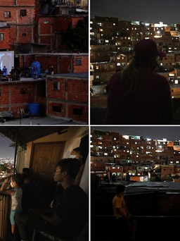 Venezuela chiếu phim trên sân thượng khu ổ chuột để giảm bạo lực
