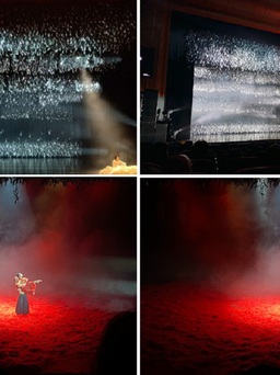 'Công chúa Khổng tước' Dương Lệ Bình múa với 10.000 cây kéo trong 'Thập diện mai phục'