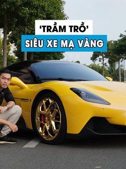 ‘Trầm trồ’ với siêu xe Maserati MC20 mạ vàng đầu tiên tại Việt Nam