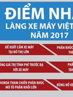 [INFOGRAPHIC] 6 điểm nhấn làng xe máy Việt Nam năm 2017