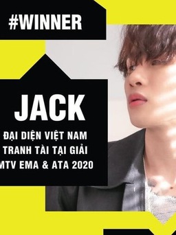 Jack và Binz đại diện Việt Nam tranh tài tại giải thưởng âm nhạc MTV EMA và ATA 2020