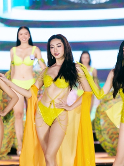 Hoa hậu Lương Thùy Linh diện bikini cùng 38 thí sinh 'Người đẹp biển' Miss World Vietnam 2022