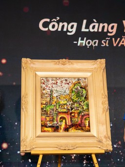 Nữ họa sĩ Văn Dương Thành tặng tranh gây quỹ trồng rừng
