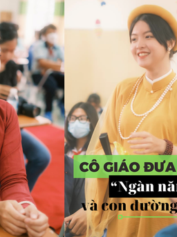 Cô giáo đưa học sinh đến với “Ngàn năm gấm lụa”