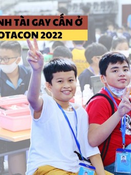 Học sinh tranh tài gay cấn ở cuộc thi Robotacon 2022