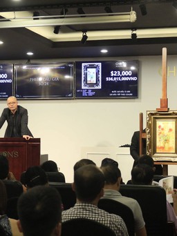 Bức tranh 'Sắc hoa' của danh họa Lê Phổ bán đấu giá được 27.000 USD