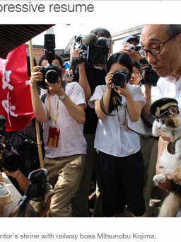 Nhật Bản: Chú mèo 'ga trưởng' Nitama chính thức nhậm chức