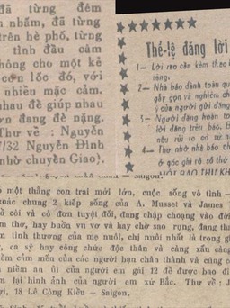 'Đặc sản' báo Sài Gòn xưa: Từ 'Gỡ rối tơ lòng' đến 'Tìm bạn bốn phương'