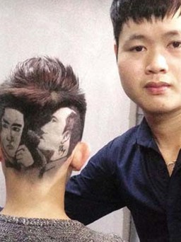 Chàng trai 'vẽ' chân dung nhân vật 'Người phán xử' lên tóc